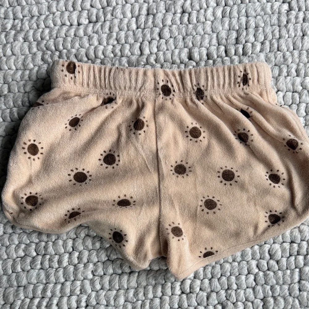 Rylee & Cru Tan Sun-Print Track Shorts 4-5